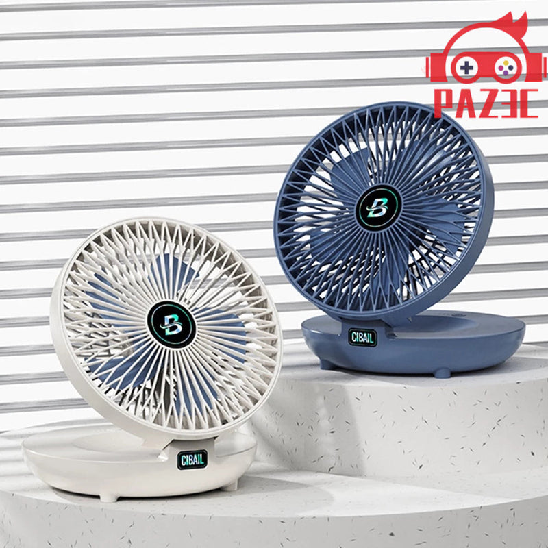 Ventilador De Parede Dobrável Recarregável Multifuncional para Cozinha