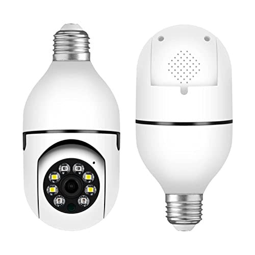 Camera segurança wifi ip sem fio 360 encaixe lampada aplicativo yoosee visão noturna segurança E27 - bivolt