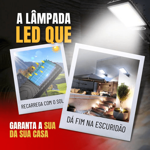 Refletor Smart Led - LÂMPADA SOLAR COM CONTROLE REMOTO