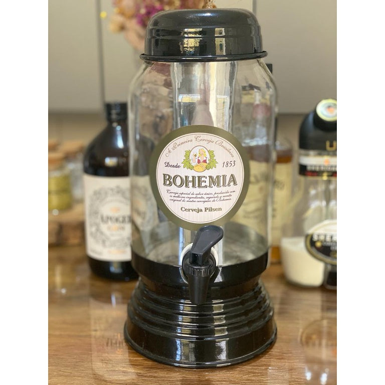 Chopeira Cervejeira vidro 3L dispenser para gelo