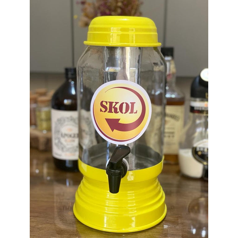 Chopeira Cervejeira vidro 3L dispenser para gelo