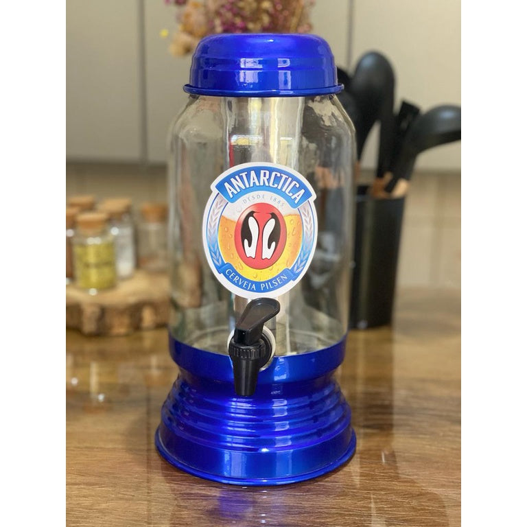 Chopeira Cervejeira vidro 3L dispenser para gelo