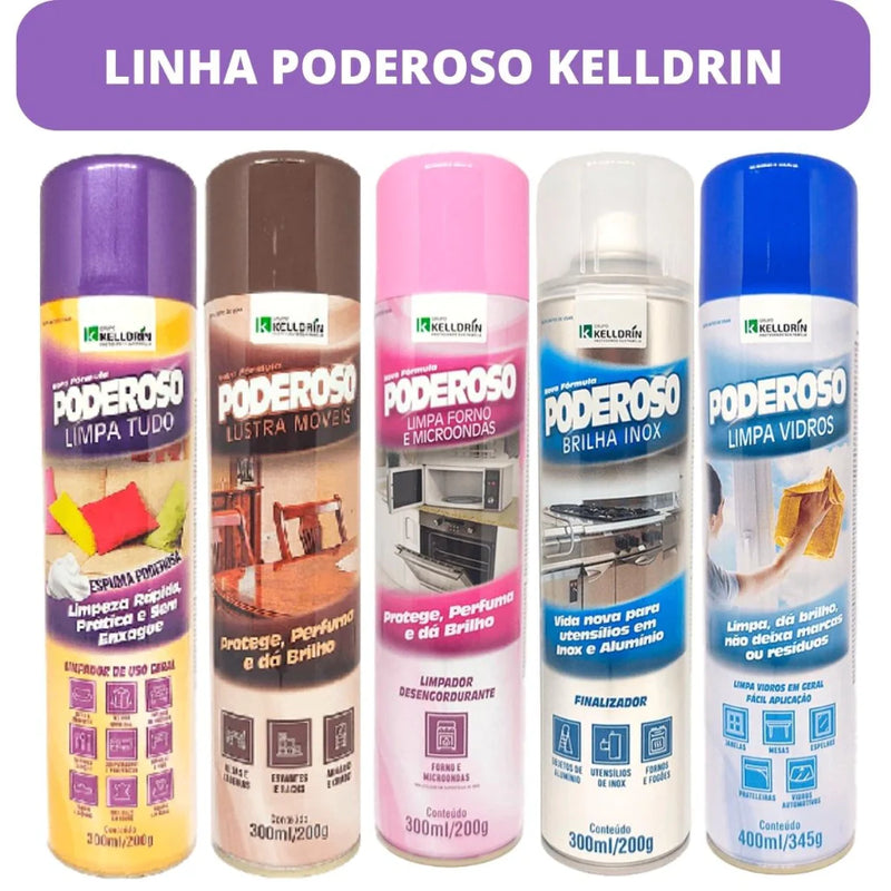 Poderoso Limpa Tudo Lustra Móveis Limpa Vidros Limpa Forno e Microondas Brilha Inox Limpeza Doméstica Sofá Carpetes