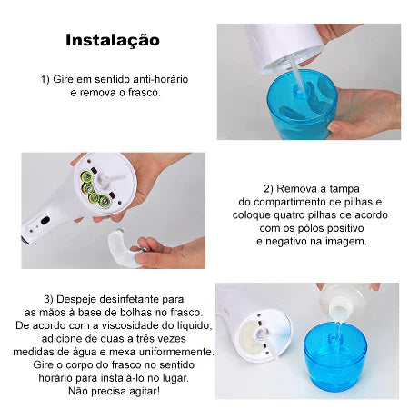 Dispenser Espuma Sabão Líquido, alcool  Automático Sensor