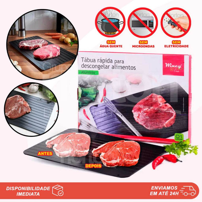 Tabua Mágica de Carne Descongela Carnes Alimentos Cozinha Churrasco Frango Wincy