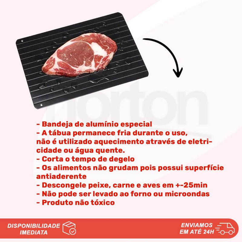 Tabua Mágica de Carne Descongela Carnes Alimentos Cozinha Churrasco Frango Wincy