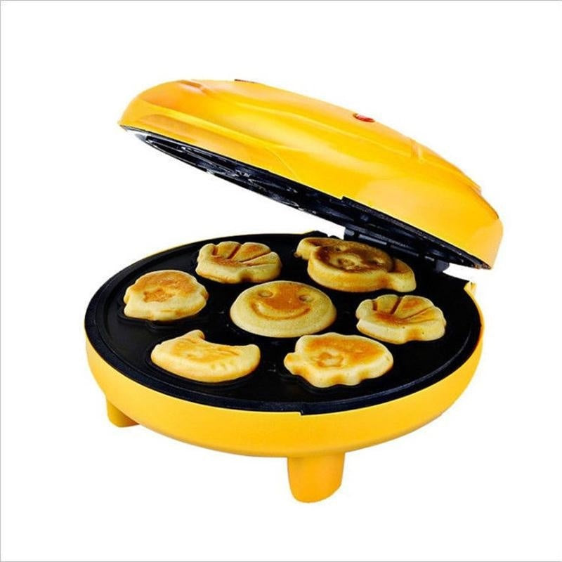 Máquina De Fazer Bolinho Cake Mini Waffle Bichinhos Elétrica - 110V