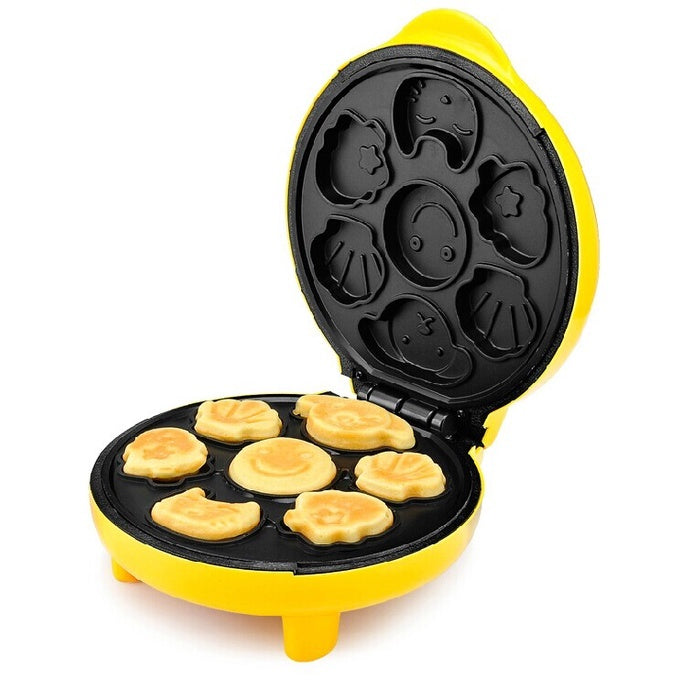 Máquina De Fazer Bolinho Cake Mini Waffle Bichinhos Elétrica - 110V