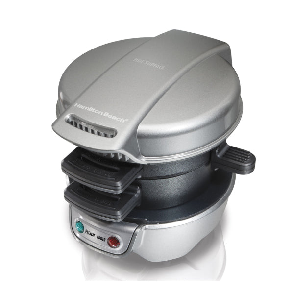 Sanduicheira e Hamburguer Hamilton Beach Breakfast Sandwich Maker Seu Lanche em 5 minutos 110V