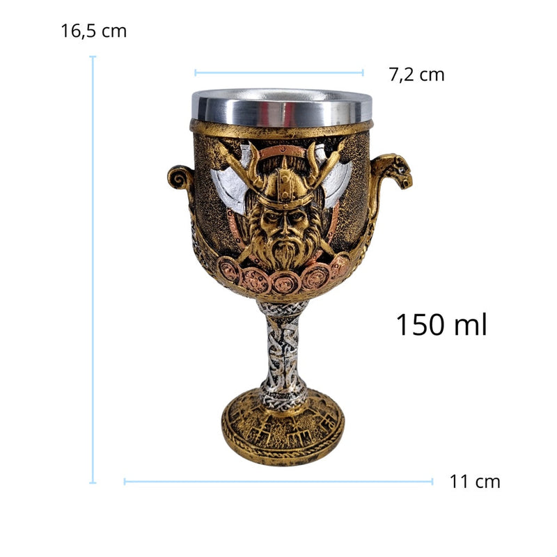 Taça Cálice Vinho Viking Bárbaro Medieval 150 ML