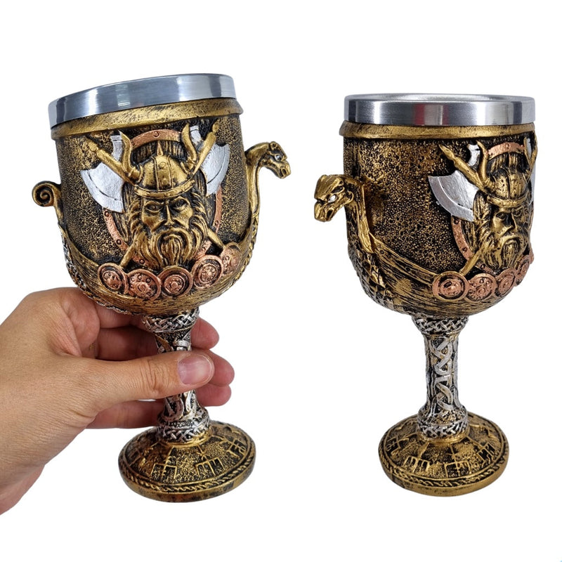 Taça Cálice Vinho Viking Bárbaro Medieval 150 ML