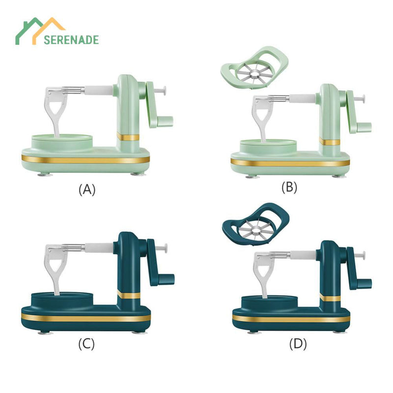 Descascador Manual Rotativo De Frutas De Cozinha Maçãs Pêra Fatiador De Barbear Acessórios