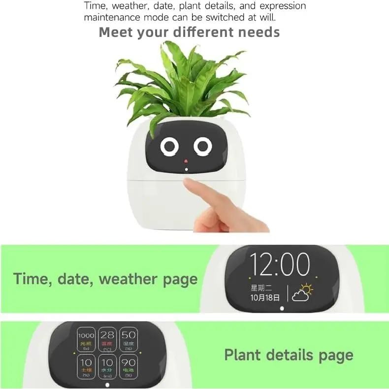 Pote Inteligente Para Planta Pequeno De Flores Ivy Desktop Green Plant Permite Suas Plantas Expressar Emoções